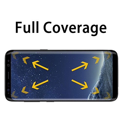 Samsung Galaxy S8 Plus Schutzfolie, Vitutech 3D Full Coverage Galaxy S8 Plus Glass Panzerglas Gehärteter Displayschutzfolie Anti-Kratz Displayschutzfolie Schutzfolie Screen Protector Für Samsung Galaxy S8 Plus- Schwarz - 6