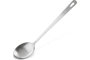 Chefkoch trifft Fackelmann Vorlegelöffel - Ideal zum Servieren von Beilagen, hochwertiges Edelstahl in mattem Look – Kochlöffel spülmaschinengeeignet