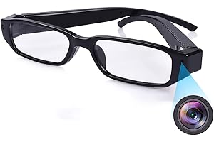 KALESER 1080P Spy Glasses Camera, Hidden Spy Cameras Convert Video Recorder with Photo Taking and Audio Portable Recording Glasses for Calss Conference Meeting