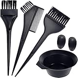 Faburo Peigne Pinceau Brosse Bol Pour Coloration Cheveux Teinture Décolorante Coiffure Couleur Kit Coloration Accessoires Bol Teinture Peigne Démélant Pinceaux Cheveux Prune