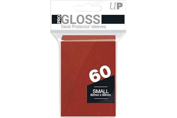 Ultra Pro - 330521 - Jeu De Cartes - Housse De Protection - Petit - Rouge - 60 Pièces - D10