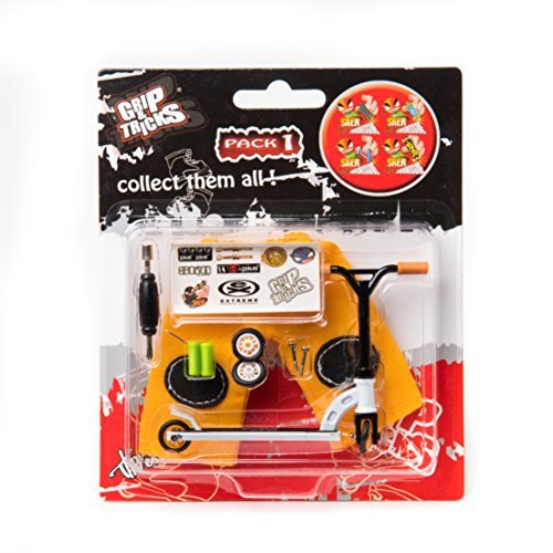 Grip & Tricks - Finger SCOOTER - Skate - Pack1 - Dimensions: 22 X 13,5 X 2 cm