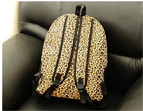 ningteng Fashion Leopard Funny Schnurrbart Laptop Buch Wandern Rucksack
