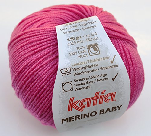 Katia Merino Baby 060 fuchsia rose 50g Wolle Wolle - 2