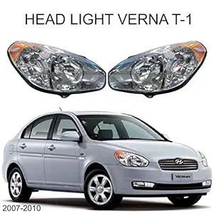 IMP HEAD LAMP HYUNDAI VERNA T-1 LEFT SIDE 2007-2010| DRL LIGHT FOR CAR HEADLIGHT | HEADLIGHT FOR ALL CAR | CAR HEADLIGHT DRL RUNNING LIGHT | SUPER BRIGHT HEADLIGHTS | EXTERIOR HEALIGHT BULB