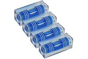UMEI Mini burbuja de nivel de alta precisión, bola de nivel de tres líneas, nivel del hogar (40X15X15mm 4PCS) (azul)