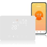KETOTEK WiFi Boiler Thermostat 220V 5A Compatible with Alexa, Smart Timer Thermostat Heating WiFi Programmabile Wall with Con