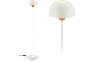 BRILONER - Lampadaire avec interrupteur à pied, douille E27, max. 10W, lampadaire sur pied salon, lampe sur, lampadaire salon, 25 x 156,5 cm, coffee