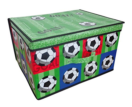 Jumbo Large Toy Book Bedding Laundry Kids Childrens Storage Box Chest - Football