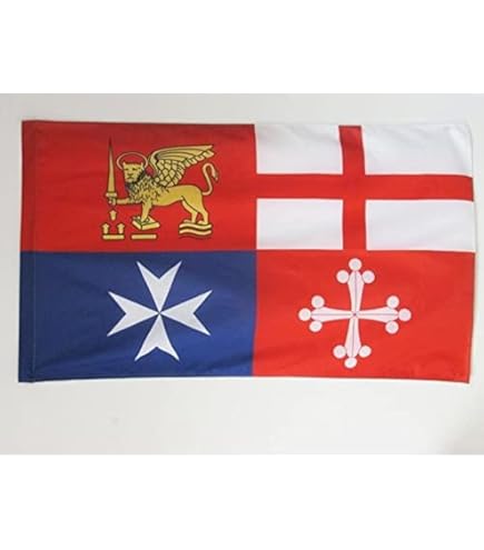 Bandiera Repubblica Marinara 150x100cm - Tessuto Nautico 115g/m², Antivento, Lavabile - Foto 6