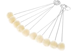 ‎YARDWE Yardwe 60 Packs Wolle Daubers Leder Dye Werkzeug Dye Dauber mit Metallgriff Leathercraft DIY Crafts Projekte