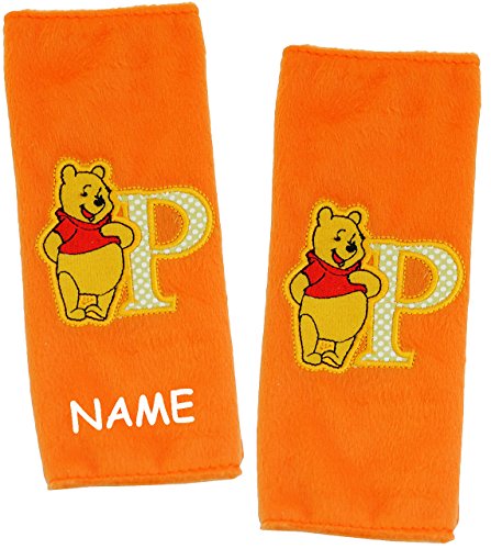 2 tlg. Set _ Gurtschoner / Gurtpolster – “ Disney Winnie the Pooh “ – Gurtschutz – für Sicherheitsgurt als Gurt Polster – für Auto / Kindersitz – Schoner Autositz – Kinder Jungen – Mädchen – Gurt Schoner – Teddy Puuh Bär – Teddybär – Kindergurt – Babyschale – Gurtpolsterung – Autokissen / Kinderautositz - 3