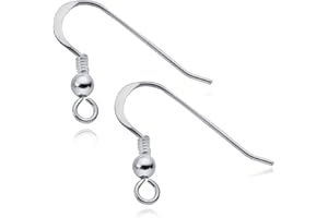 MATERIA BY MATTHIAS WAGNER MATERIA 1 Paar Ohrhaken Silber 925 22x16mm Schmuck Basteln/deutsche Fertigung #Z5