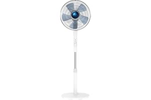 Rowenta Ventilateur sur pied, Puissant et silencieux, 4 vitesses, Silent Night, Turbo Boost, Oscillation automatique, Hauteur réglable, Turbo Silence Extreme + VU5840F0