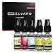 Produktbild E Liquid ohne Nikotin 10 ml x 5 Geschmacksrichtungen in der hübschen E-LIQUID-BOX von Elvapo I E Zigaretten und E Shisha Premium Liquid I Minze, Exotic Ice Tea, Menthol, Energy und Mojito