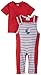 Julius Hüpeden Unisex Baby 237990 Dungarees, Multicoloured (Rot / Malibu Blue 730405), 3-6 Months (Herstellergröße: 68)