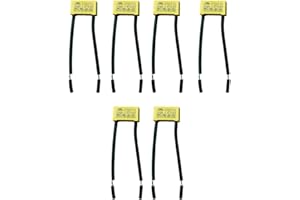 JCHENYE 6 Sicherheitskondensatoren LED-Entstörkondensatoren, Sicherheitskondensatoren x2 Kondensatoren Filmkondensatoren x2 0.33uf 275v 334k275v, Blinklichter, Signallichter und nicht leuchtende LED-Lampen
