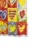 Ridder 358000-350 Duschvorhang Vinyl 180 x 200 cm Hearts
