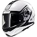 Produktbild LS2 FF325 Strobe CIVIK Doppelte Sonnenblende Klapphelme Motorradhelm Weiß Schwarz M(57-58cm)