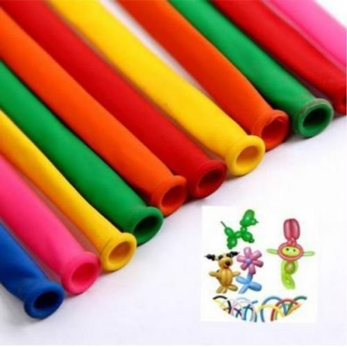 200pcs Modellierballons Luftballons Bunt Magie Modellierung der Balloon Kindergeburtstag Party Deco Assorted Farben