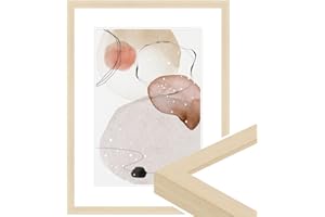 WANDStyle Modern Picture Frame 18 x 24 cm Natural Colour I Classic Wooden Picture Frame I Made in Germany I H950