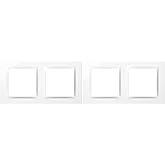 SIMON - Wall Switch Frame, 2 Elements, Compatible with Simon 10 Mechanisms, Suitable for Interiors, Easy to Mount, Compatible