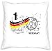 Produktbild Kissen mit Füllung ::: Nr. 1 Germany ::: Geschenk für Fußball Fans ::: Nationalmannschaft Deutschland