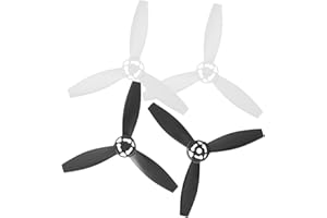 WEIKEYA Drone Propeller, l'elica di ricambio RC riduce l'impatto per Bebop 2(2 nero 2 bianco),Accessori per aeromodelli