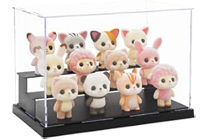 Tingacraft Acrílico Vitrina Cristal (24,2 x 14 x 15,5 cm) para Pop Figuras, Caja Metacrilato Expositor para Colecciones