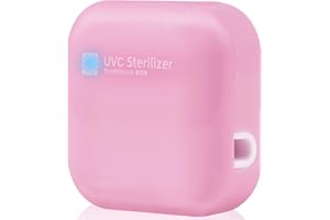 Thopeb UV-C Toothbrush Sanitizer Portable Steriliser Cover Holder and Case for Any Size Toothbrush - Pink