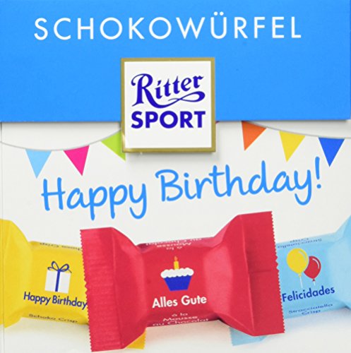 Preisvergleich Produktbild Ritter Sport Schokowürfel Happy Birthday, 176 g