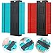 Price comparison product image 2 Pieces Contour Gauge Duplicator 5 Inch Plastic Profile Copy Gauge Ruled Contour Duplication Tiling Laminate Measure Tool (Green and red)