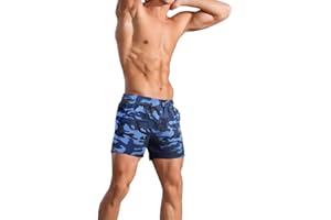 GYMAPE Hombres Culturismo Gimnasio Entrenamiento Pantalones Cortos Deportes Fitness 5 Entrepierna