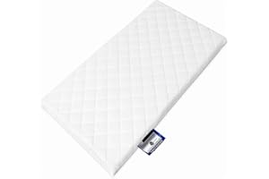 KANDALL SnuzPod2 Snuz Pod 2 Snuzpod 2 Baby Crib Replacement Mattress – 36.5cm x 80.5cm Quilted Foam Mattress UK made