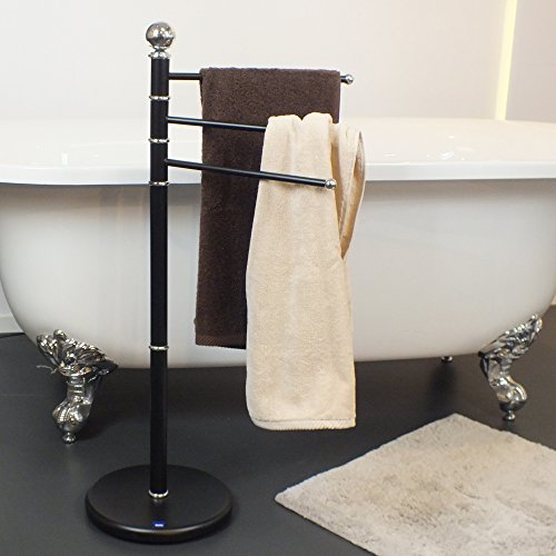 Kela 20972 Handtuchhalter, 3 Arme, Rostfrei, Metall, 92 cm Höhe, Graphito - 5