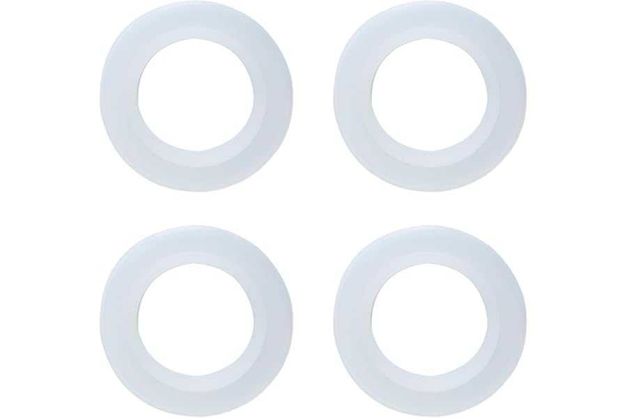 Qrity 4 Pcs O-Rings Gasket 23mm, Sink Plug Seal, Lip Bath Plug, Washer Basin Sealing Ring, Bathtub Plug Gasket, Pop Up Basin Waste Seal, Suitable for the Drainage Plug of Push-Type Pop Up Wash Basin