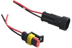 Mintice™ 2-Polig Kabel Steckverbinder Stecker Wasserdicht Schnellverbinder Draht Elektrisch Ausrüstung KFZ LKW Auto
