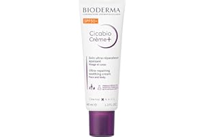 BIODERMA Cicabio Creme+ SPF50+ Ultra regenerująca i kojąca pielęgnacja przeciw przebarwieniom, chroni przed czynnikami zewnętrznymi, tekstura, efekt opatrunku, dla całej rodziny, tuba 40 ml