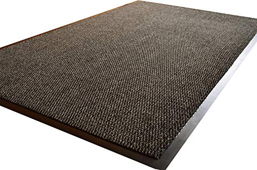 AHOC Grande Tappetino Grigio e Nero, con Profilo gommato, Resistente e Antiscivolo, Ideale per Cucina, entrata, corridoio, 120 x 180 cm