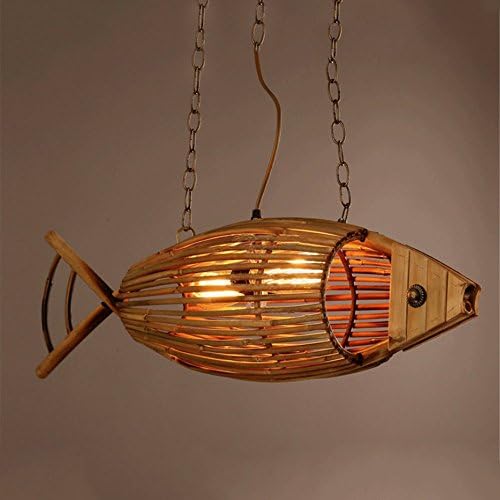 CUICAN Japanese-Style Bamboo Hanging Lamp Pastoral Style Dining Room Tea House Café Creative Light Muyu Pendant Lights