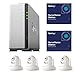 Produktbild Komplettset Synology NAS DS115j mit 2 x Kamera Lizenz 1 und 4 x FOSCAM FI9831P weiß