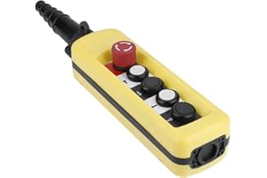 LANTRO JS - Interrupteur de Levage Commande Grue Palan à Chaîne Interrupteur à Bouton-poussoir Levage Pendentif Contrôleur 4 Boutons