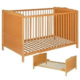 Die Höhe der Matratze kann dreifach verstellt werden. Innenmass 140 cm x 70 cm.