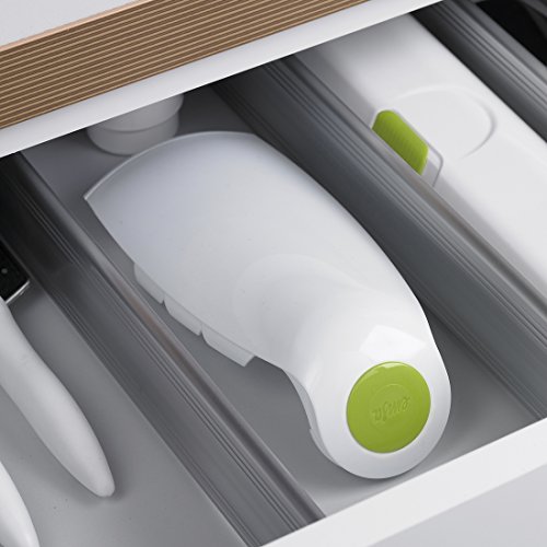 Emsa 507269 Fächer-Reibe, 3 Einsätze, Grob und fein, Kunststoff/Edelstahl, Weiß/Grün, Opti Grater - 5