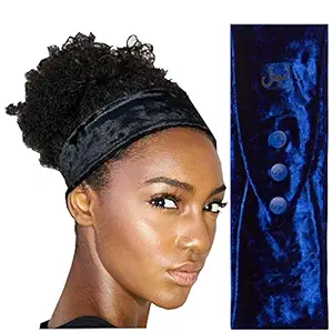 Swirly Curly - Adjustable Headbands (Blue Velvet)