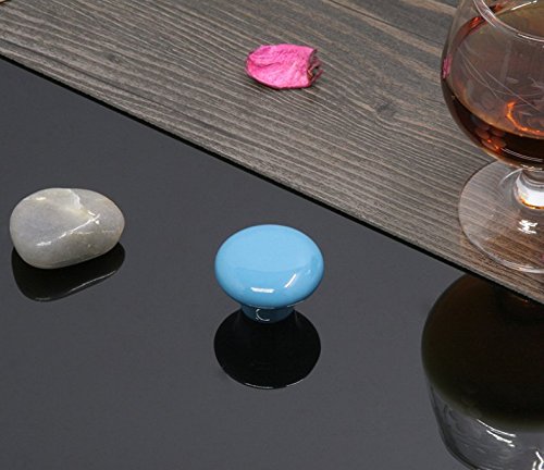 Schönes Leben* 7er Möbelknauf Schrankknöpfe Set Türknopf Keramik Möbelgriff Set Mit Schrauben Kinder 7 Bunte Kugel - 7