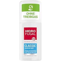 Hidrofugal Classic Zerstäuber (55 ml), starker Anti-Transpirant Schutz mit dezentem Duft, Deo Spray für zuverlässigen Schutz ohne Ethylalkohol Kosmetik