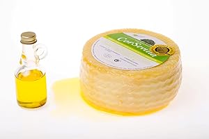 Corsevilla - Queso Curado Cabra - Aceite de Oliva Virgen Extra - Sabor Intenso - Gourmet - Perfecto Para Maridar Con - Vino Tinto - Frutos Secos - Pan - (750 gramos aprox.)