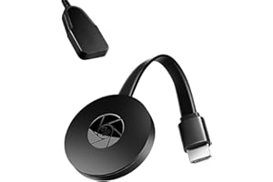 QINGCMING Adattatore per schermo wireless 4K, Dongle HDMI Miracast/Airplay e DLNA/Supporto 1080P 2.4G, compatibile con iOS 8+/ Android 5.0+, Mac/Windows 7+/Chromecast, TV, Proiettore, Monitor