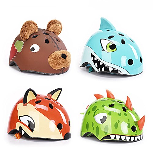 SOOJET S216 Cooler Fahrradhelm für Kinder Junge – Mädchen in verschiedenen verrückten Design – Skateboard Sicherheits Helm - 3